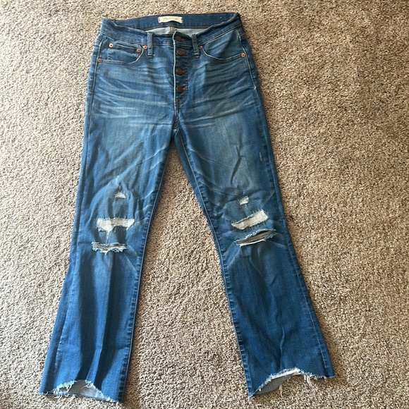 Cali Demi-Boot Jeans in Bronson Wash: Button-Front Edition size 27 - Picture 3 of 5